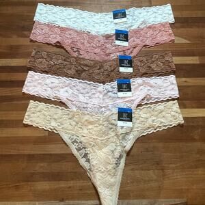 I.n.c. Lace Thong Underwear panty pack set of 5 XL